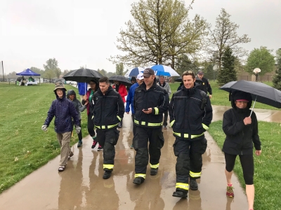 walk with a doc event in rain